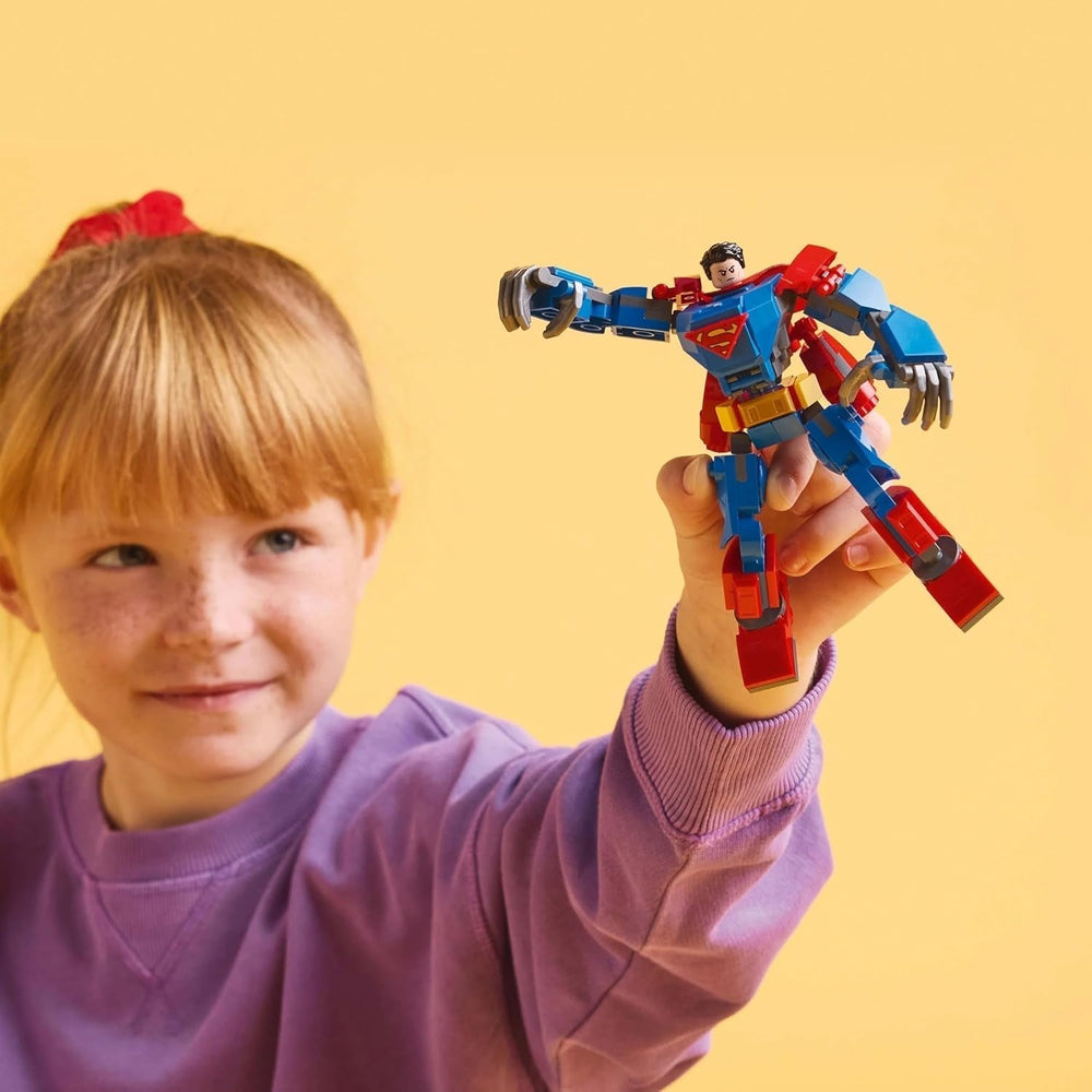 LEGO DC Superman Mech vs. Lex Luthor - Giocattolo da supereroe con 2 minifigure - Action figure costruibile con braccia, gambe e dita mobili - Regalo per ragazzi e ragazze dai 6 anni in su 76302 Set da costruzione Besuche den LEGO-Store