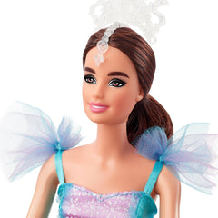 Păpușă Barbie Signature Ballet Wishes (brunetă, aprox. 30 cm), mobilă, cu costum de balerină, tutu, pantofi de vârf și diademă, cadou pentru copii cu vârsta peste 6 ani, JCW44 Papusi Naty Shop