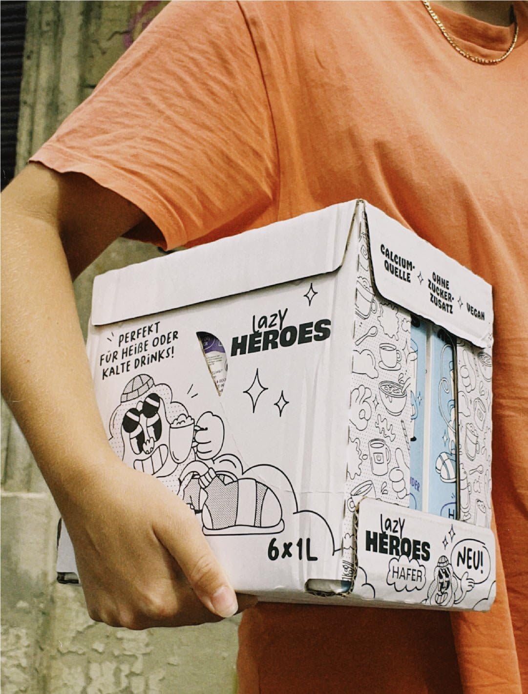 Lazy Heroes Hafer Bevanda Vegetariana all'Avena Senza Glutine con Vitamina D