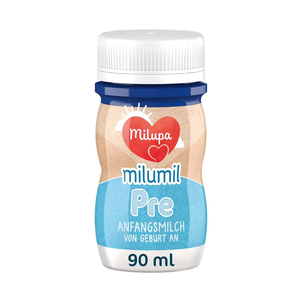 Milupa Milumil Pre, Latte in polvere per neonati - Con importanti nutrienti e senza olio di palma - 800 g Naty Shop 24 x 90 ml Milumil Pre (liquido pronto)