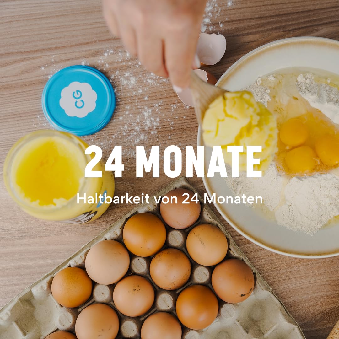 Burro Ghee BIO 600 g - Ideale per friggere e cuocere al forno Senza lattosio