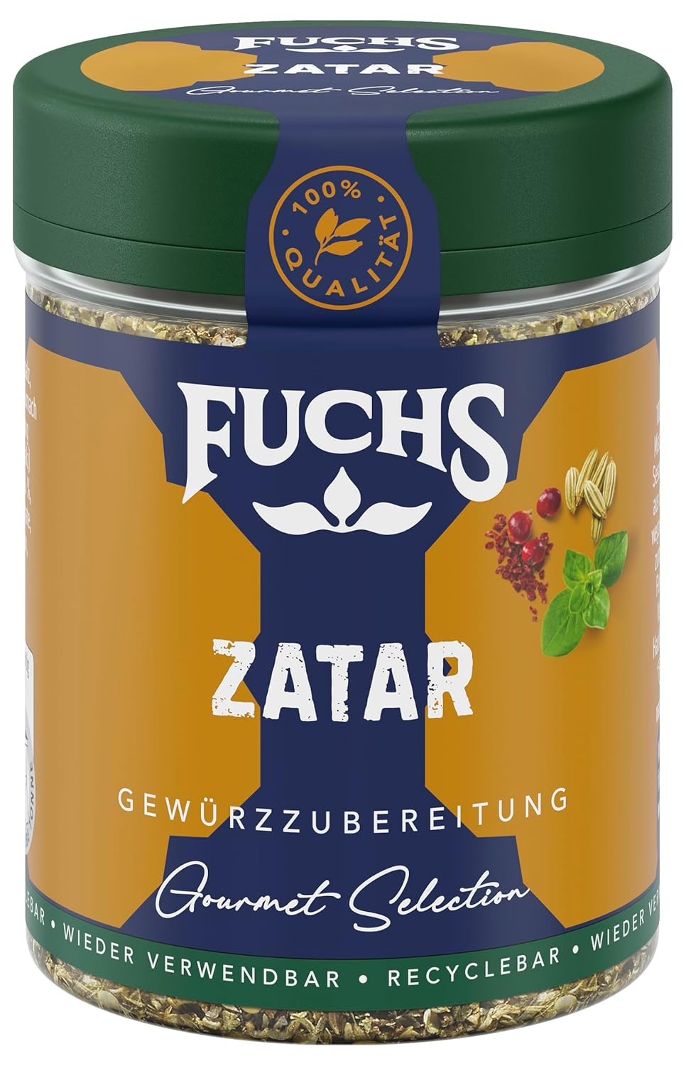 Fuchs Spices Gourmet Selection Medio Oriente/Africa - Miscela di spezie per couscous e bulgur Miscela di spezie ricaricabile per condire piatti vegani a base di bulgur 55g