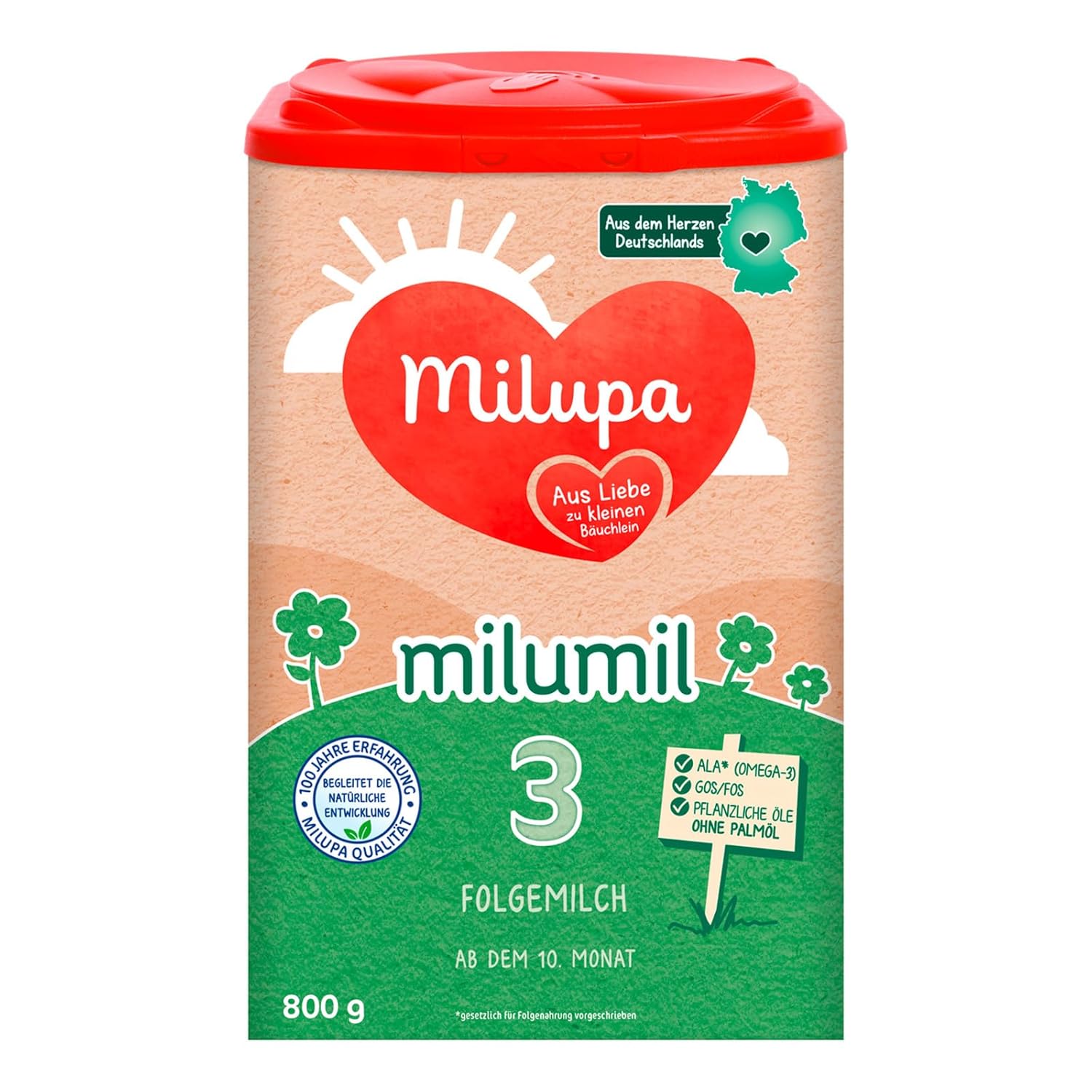 Milupa Milumil Pre, Latte in polvere per neonati - Con importanti nutrienti e senza olio di palma - 800 g Naty Shop 800 grammi Milumil 3