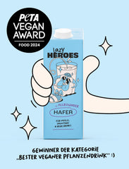 Lazy Heroes Hafer Bevanda Vegetariana all'Avena Senza Glutine con Vitamina D