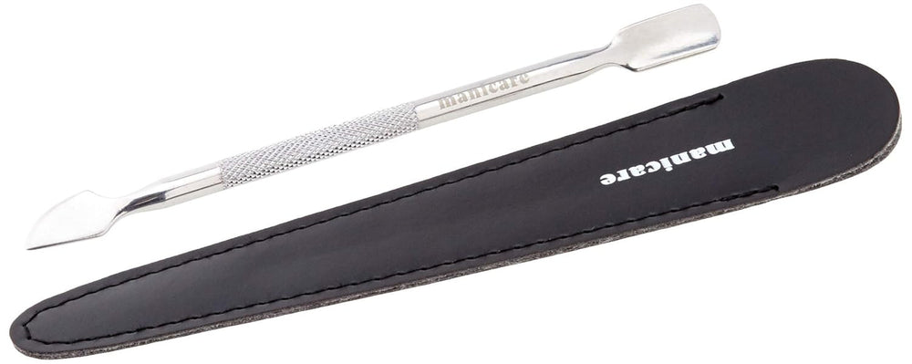 Împingător de cuticule și curățător de unghii, instrument profesional pentru manichiură/pedichiură, cu capete duble, oțel inoxidabil, perfect pentru cuticulele crescute excesiv, curăță sub/în jurul unghiei, îndepărtează oja