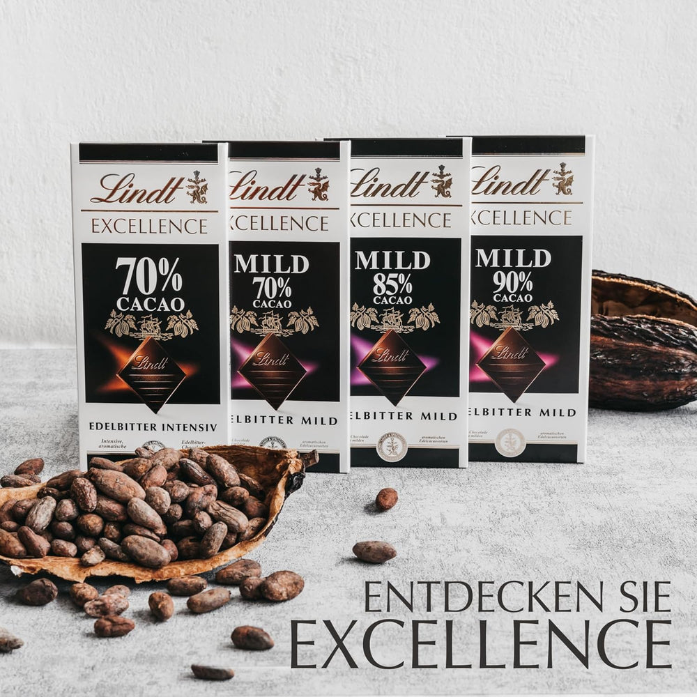 Cioccolata Lindt | ECCELLENZA Stick delicato 70% | 100 g| Cioccolato fondente delicato dall'intenso sapore di cacao | Tavoletta di cioccolato vegana