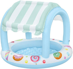 Piscina per bambini Bestway Sweet Shoppe con tetto parasole 104 x 84 cm