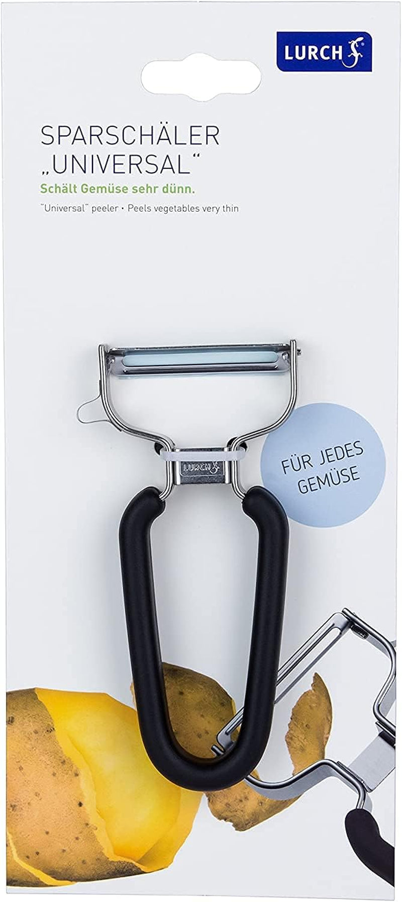 Lurch Economy Peeler, oțel inoxidabil, curățător de cartofi cu cap cu lamă mobila Peeler Naty Shop