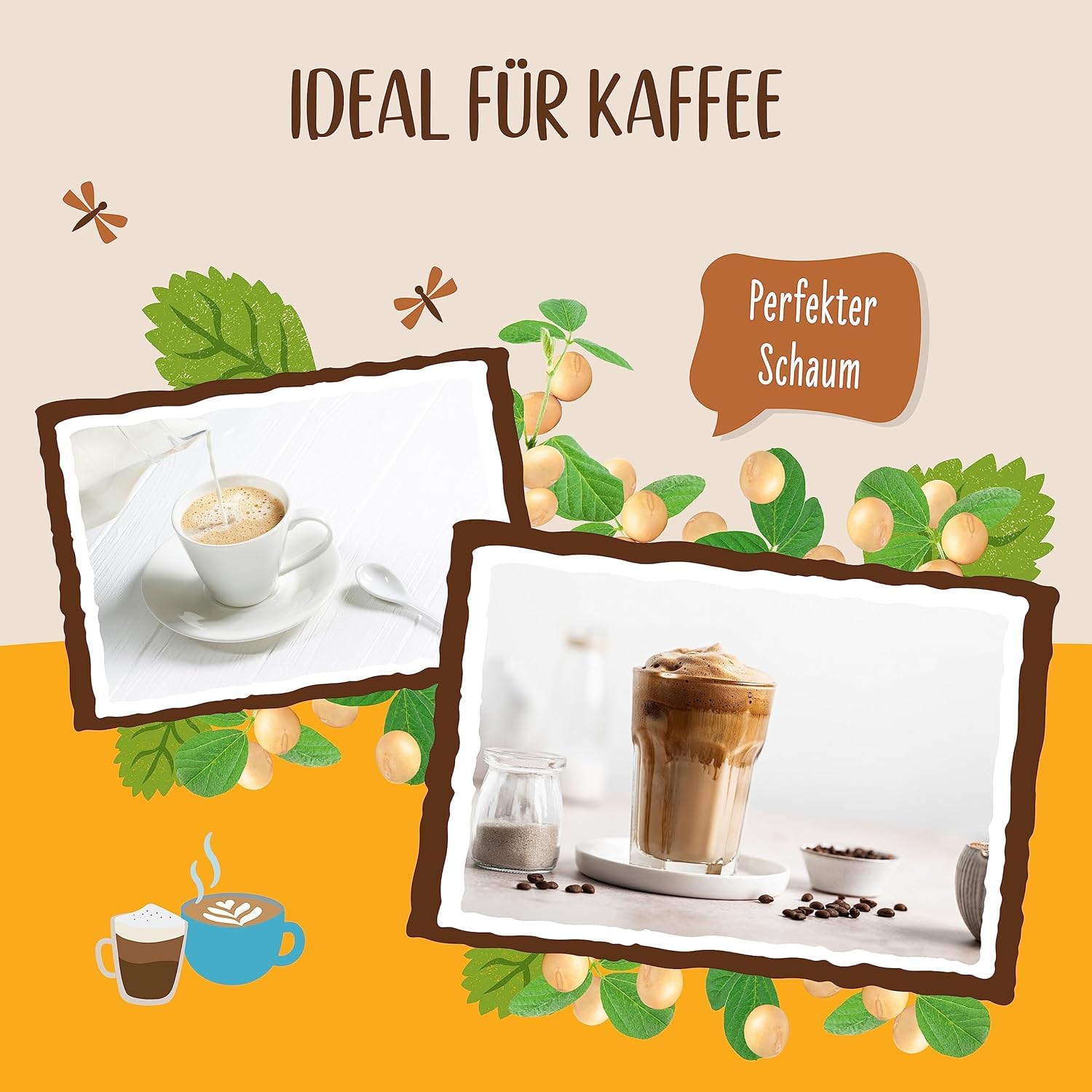 Allos Sojadrink Barista Schiumante Per Caffè Vegano Senza Lattosio