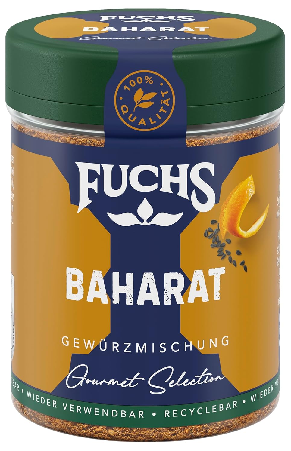 Fuchs Spices Gourmet Selection Medio Oriente/Africa - Miscela di spezie per couscous e bulgur Miscela di spezie ricaricabile per condire piatti vegani a base di bulgur 55g