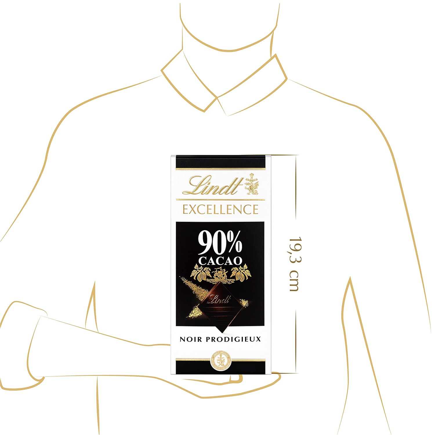 Lindt Excellence 78% Cocoa Bar - Barretta vegana al cacao Intensity Persistence 100g Regalo ideale