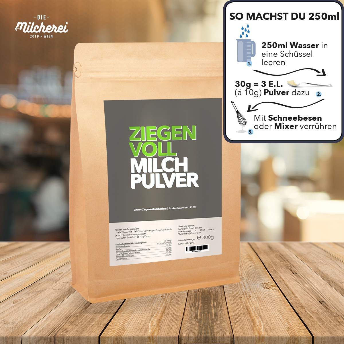 Milcherei Latte Di Capra In Polvere - Senza Additivi Regionali 800g