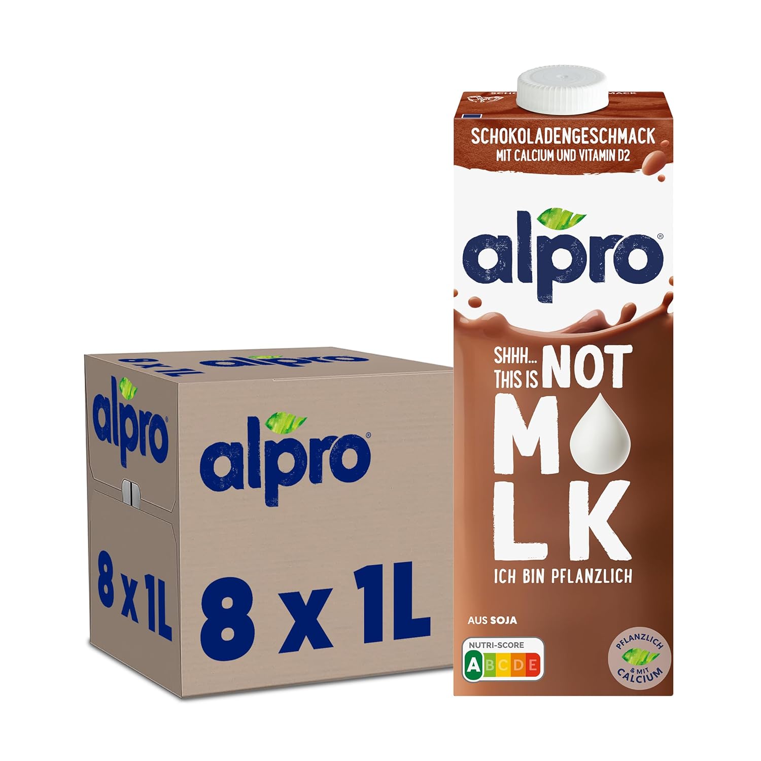 Alpro Bevanda di soia alla vaniglia - Vegana, senza lattosio, con vitamine
