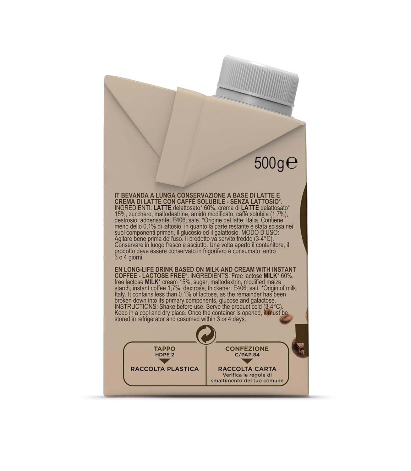 Gimoka Crema Caffè Latte Senza Lattosio Senza Glutine Senza Conservanti