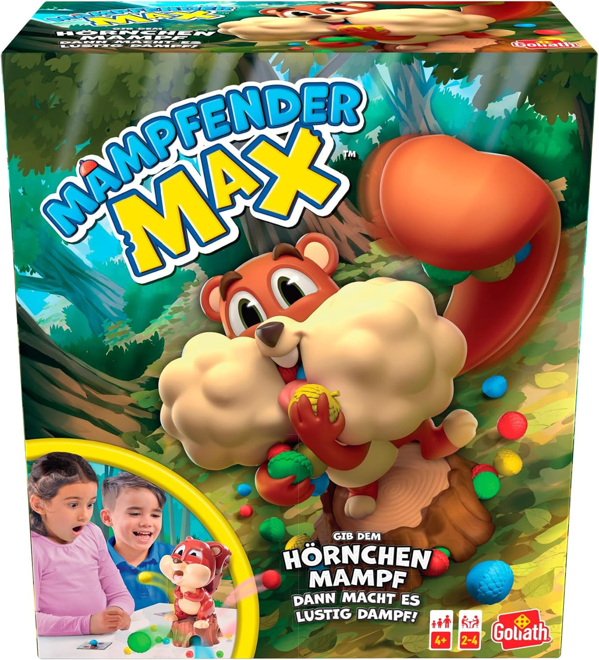 Goliath Munching Max, Giochi da tavolo per bambini 4+, Gioco di società da 2 a 4 giocatori, Gioco divertente per bambini, Gioca con la famiglia o gli amici