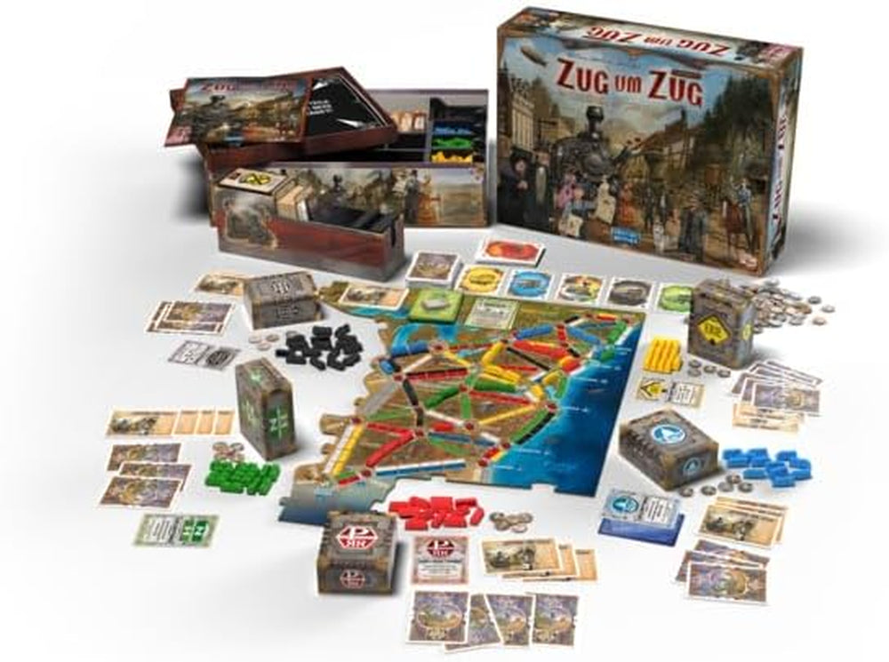 Days of Wonder, Ticket to Ride Legacy: Legends of the West, Gioco per famiglie, Gioco da tavolo, 2-5 giocatori, Età 10+, 20-90 minuti, Tedesco