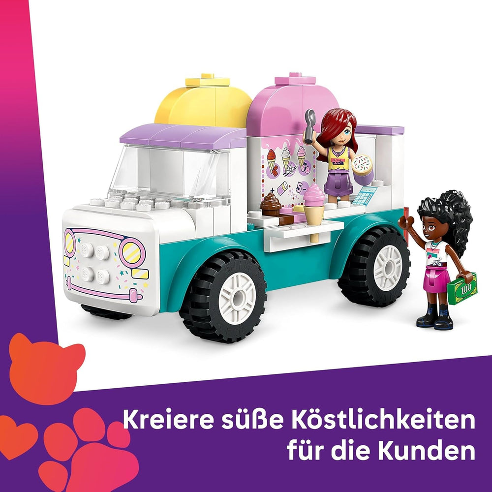 LEGO Friends Heartlake City Furgone dei gelati Set da gioco con 2 personaggi e un coniglietto Set da costruzione per bambine di 4 anni Personaggio giocattolo Minifigure Giocattolo da costruzione 42644 Set da costruzione Acquista il negozio LEGO