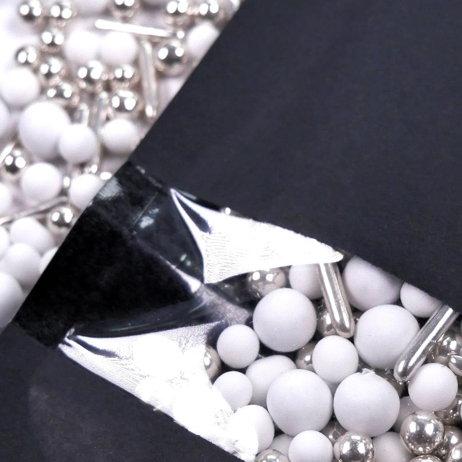 Streusel Hero Chocolate Mix Silver White Sprinkles, 40 grammi Naty Shop