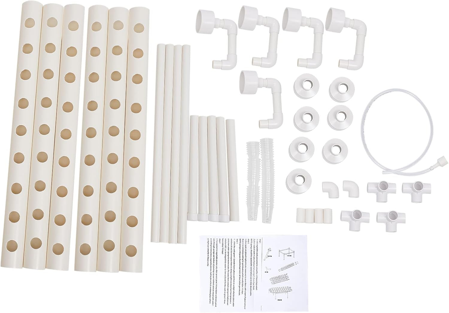 Hydroponische Systeme Grow Set Hydrokultur Plant Vegetale Idroponico Pflanzen BewäSserung System Garten Kit Attrezzo da giardino Pflanze Sites Growing Hydroponisches Anzuchtsystem 54LöCher 6Rohr