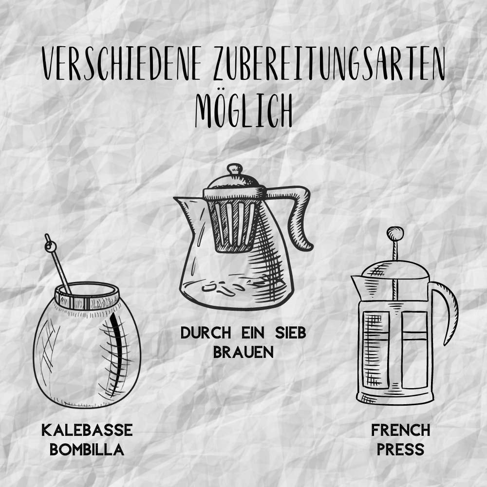 Ceai Mate Bio Recoltat Tradițional, Uscat Fără Fum | Ceai Mate Mas Guarana BIO 200G | Frunze Organice Vrac | Cu Guarana, Frunze de Mentă, Lemongrass, Flori de Cornflower