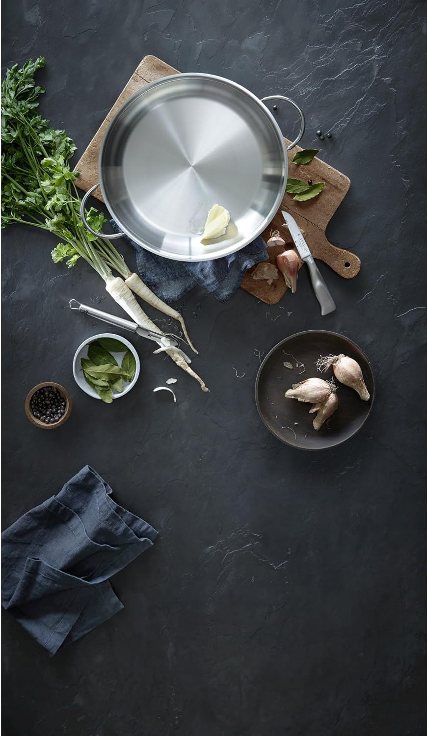 WMF Profi teglia/arrostiera 28 cm induzione, padella in acciaio inox Cromargan, scoperta Pentole e Padelle Naty Shop