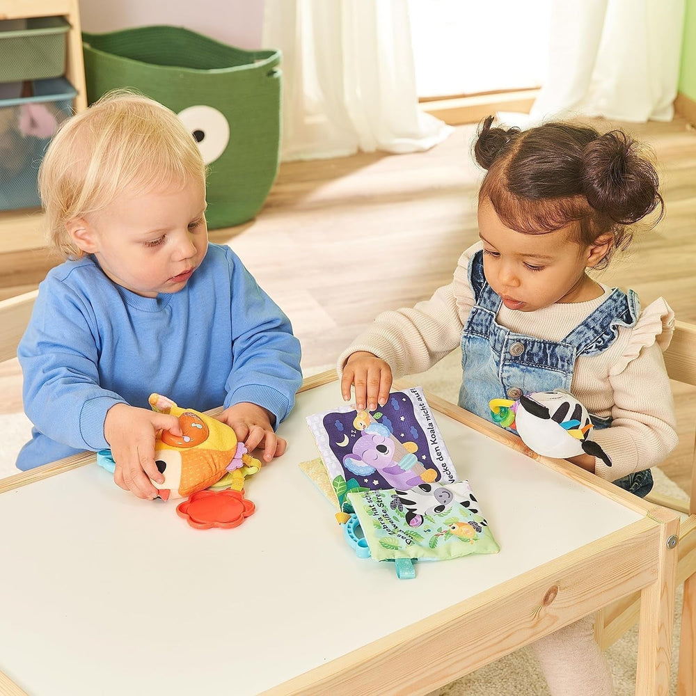 VTech Baby - Set cadou Baby's Animal Friends - Set de jucării cu carte din material textil, pasăre cântătoare și zornăitor zebră - Pentru copii cu vârsta cuprinsă între 0-24 luni Jucarii Bebe Naty Shop