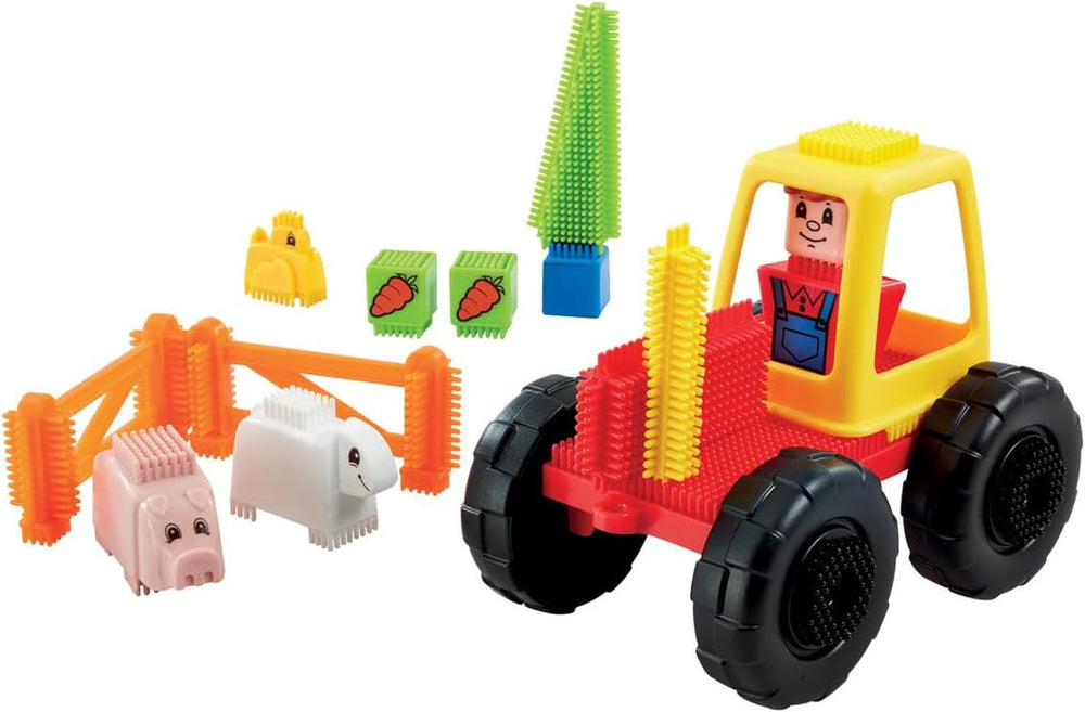 Stickle Bricks Farm Set Konstruktionsspielzeug, Fördert Geschicklichkeit und Fantasie, Sicher und langlebig, Inspiriert Kreativität und Feinmotorik, Geeignet für Kinder ab 18 Monaten