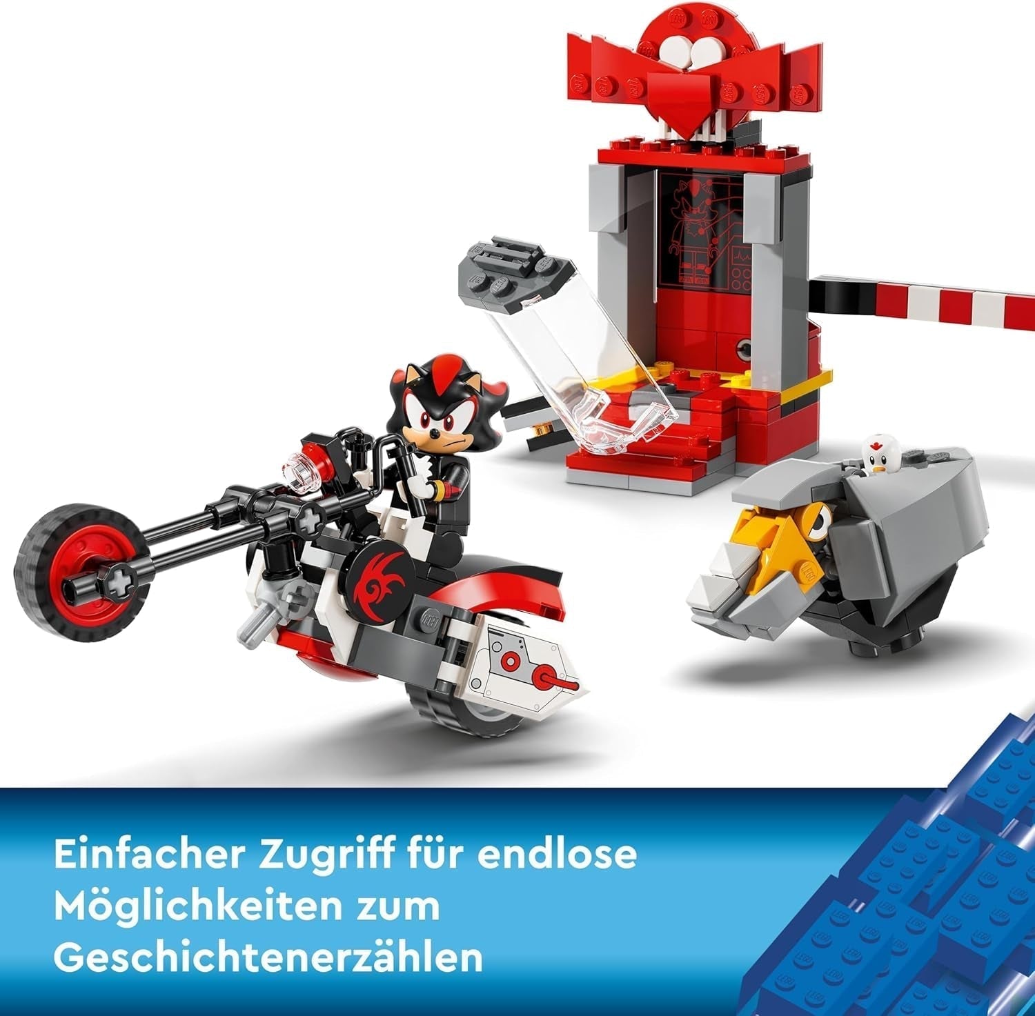 LEGO Sonic the Hedgehog Shadow the Hedgehog Escape Toy Motocicletta e videogioco Set di personaggi Regalo per giocatori e fan Ragazzi e ragazze di 8 anni Articolo fan 76995 Set di costruzione Acquista il negozio LEGO