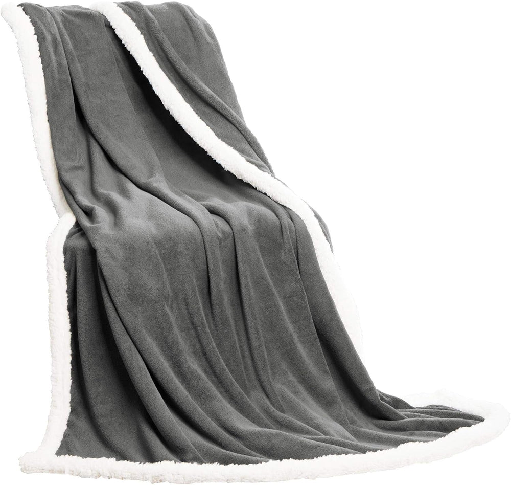 Soffice coperta Celinatex 150 X 200 Cm coperta per divano azzurra calda morbida coperta in microfibra Pile Oeko-Tex Montreal Letti e coperte Besuche den CelinaTex-Store Grigio / bianco 150 X 200 Cm