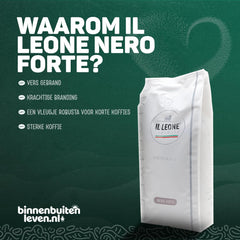 Espresso - Boabe de cafea Nero Forte - Compatibile cu aparatele de cafea și espressoarele - Boabe Arabica prăjite închis la culoare - 2 kg