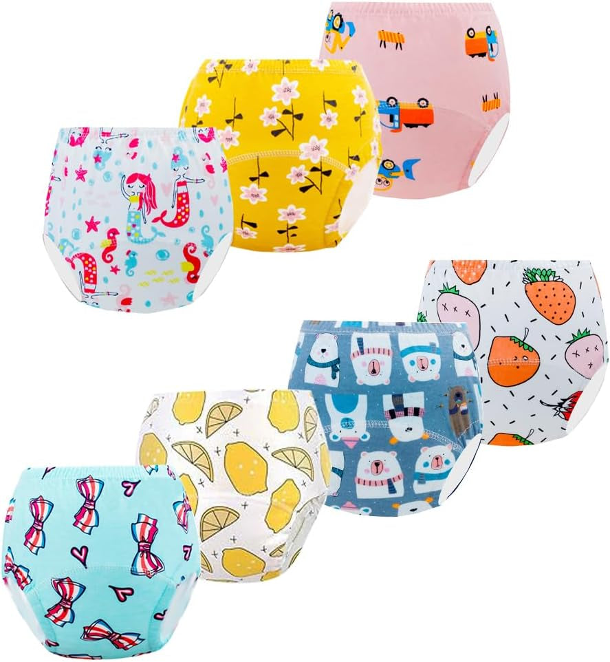 Pantaloni da vasino, i nostri pantaloni da vasino per bambini (2-3 anni, 7 pezzi, colore: multicolore, taglia S)