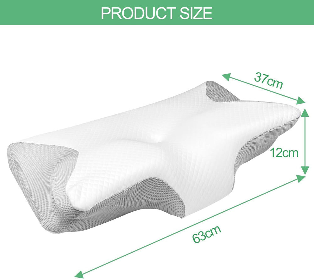 Pernă ortopedică, pernă pentru dureri de gât, pernă din spumă cu memorie, pernă ortopedică pentru gât, pernă ortopedică pentru dormit, pernă ortopedică pentru susținerea gâtului, pernă anti sforăit pentru părți Perne ortopedice cervicale Naty Shop