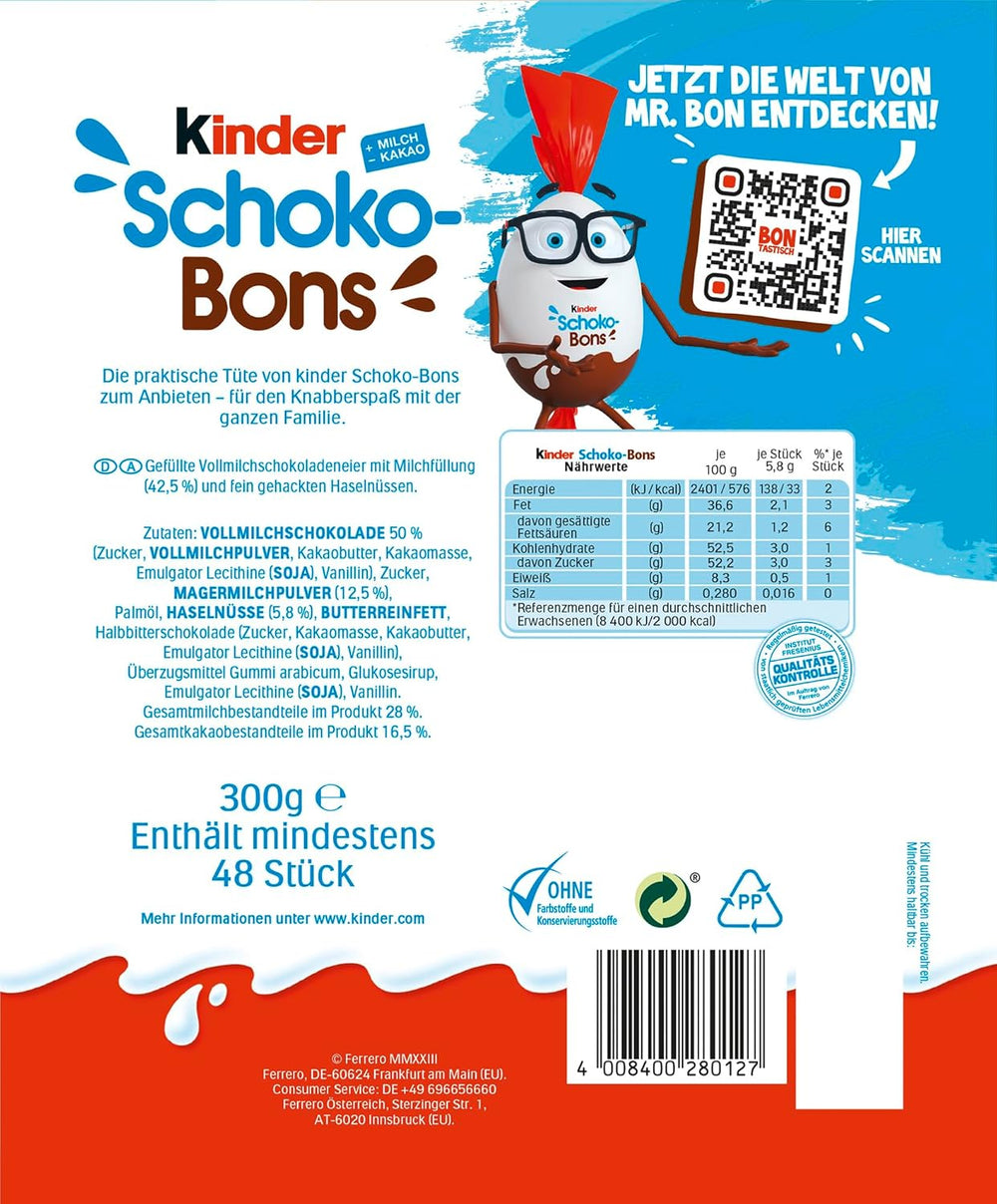 Kinder Schoko-Bons, 300g (confezione da 3)
