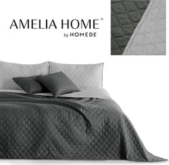 Decoking Copriletto 200 X 220 Cm Grafite Antracite Grigio Argento Copriletto double face di facile manutenzione Axel Beds and Blankets Besuche den DecoKing-Store