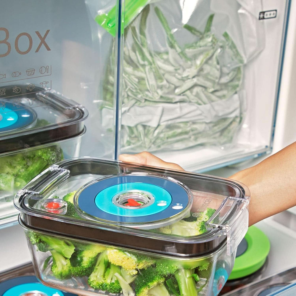 Bosch Stabmixer Ergomixx MS6CB61V1, Vakuum-Funktion, Edelstahl-Mixfuß, Mix- Und Messbecher, Vakuum-Pumpe, Vakuum-Beutel, Vakuum-Frischhaltedose, 12 Stufen plus Turbo, 1000 W, Nero/Antracite Kitchen Naty Shop