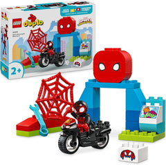 LEGO DUPLO Marvel Spins Avventura in moto, Playset Fantasy per la serie TV Spidey e i suoi super amici, giocattolo educativo e ricostruibile per bambini dai 2 anni in su 10424 Set da costruzione Besuche den LEGO-Store Titolo predefinito