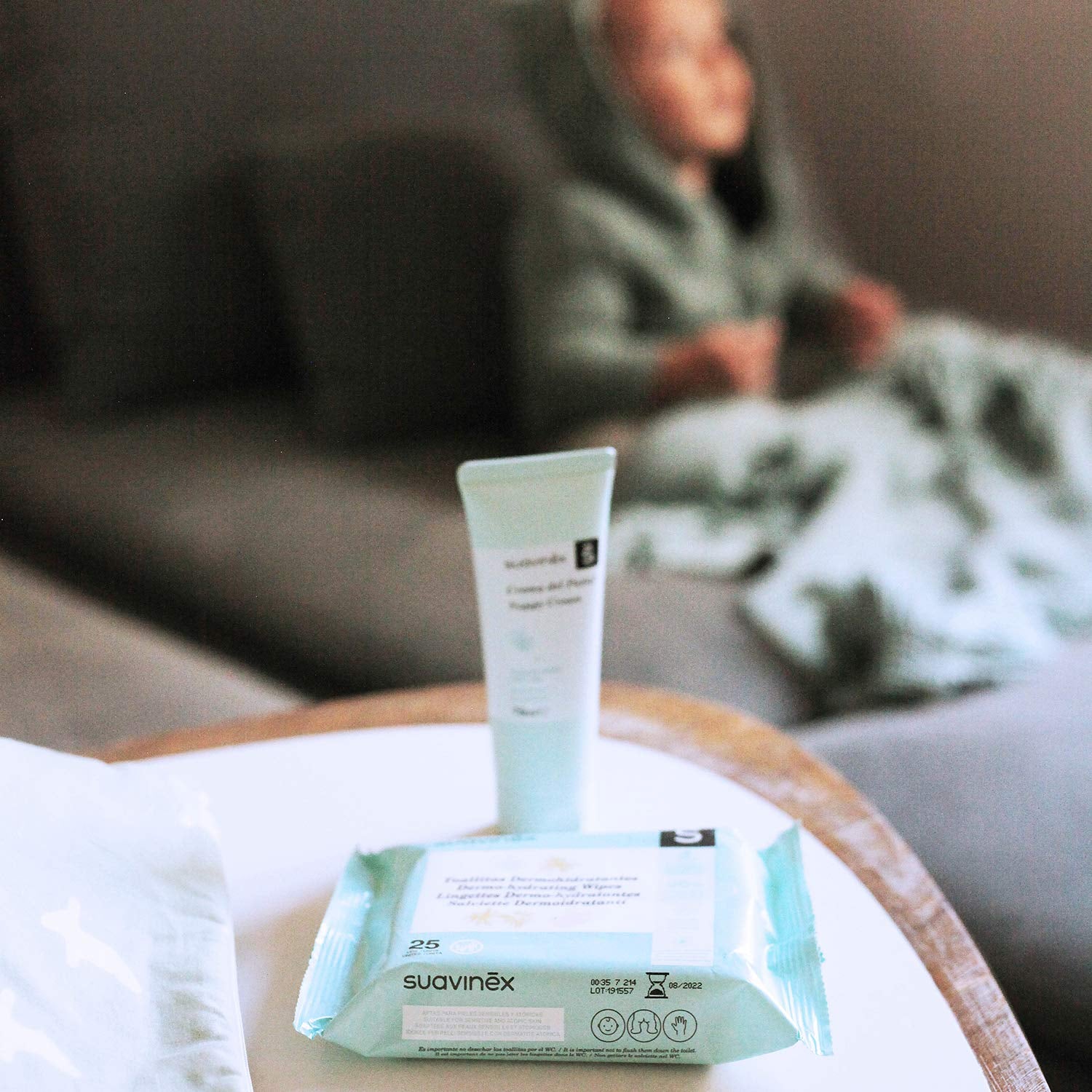 Salviettine umidificate Suavinex Baby 60 pezzi adatte alla pelle atopica 96% ingredienti naturali