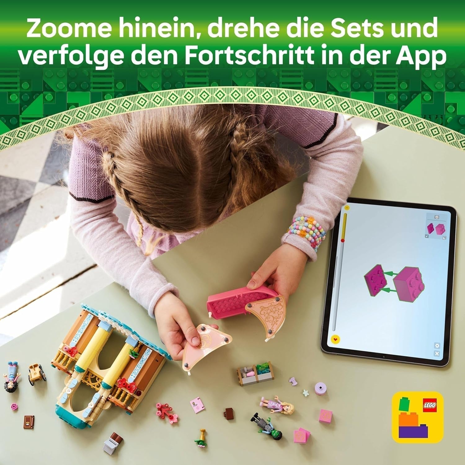 LEGO Wicked Glinda, Elphaba e Nessarose alla Shiz University Barca a vela e 3 personaggi Barca giocattolo, regalo per ragazze e ragazzi di 7 anni Amanti delle case delle bambole 75681 Set da costruzione Besuche den LEGO-Store