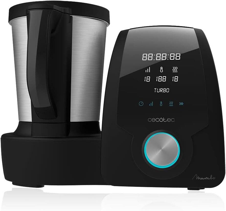 Cecotec Mambo 6090 Multifunktions-Küchenmaschine, 1700 W, 23 Funktionen, Krug Mit Fassungsvermögen 3.3 L, 3 Teller Gleichzeit, 10 Geschwindigkeitsstufen, Timer Robot da cucina e mixer Naty Shop