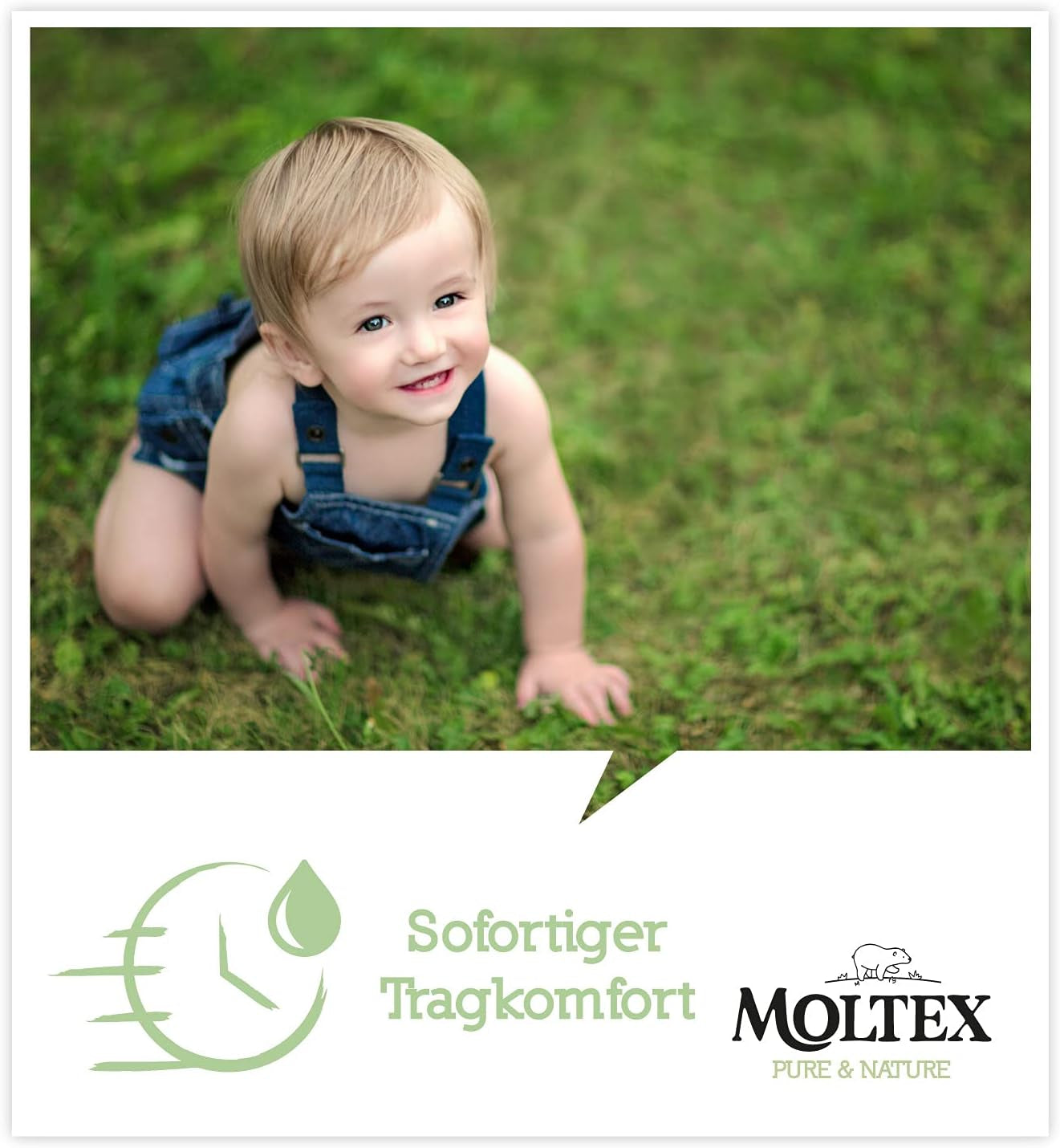 Pannolini biologici Pure & Nature Taglia 6 XL (17-28 kg) Confezione mensile da 84 pannolini biologici