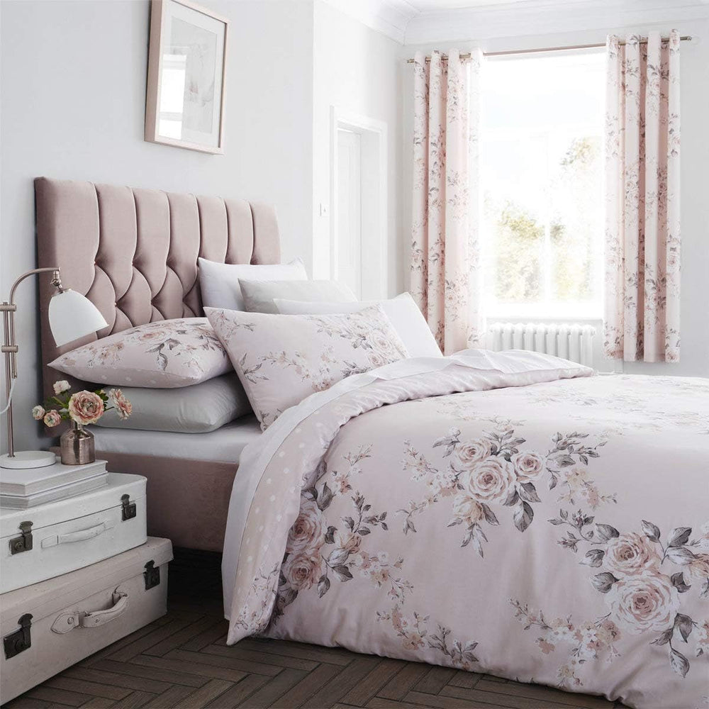 Catherine Lansfield Copriletto Canterbury, facile manutenzione, Blush, copriletto - 220X230Cm Letti e coperte Catherine Lansfield