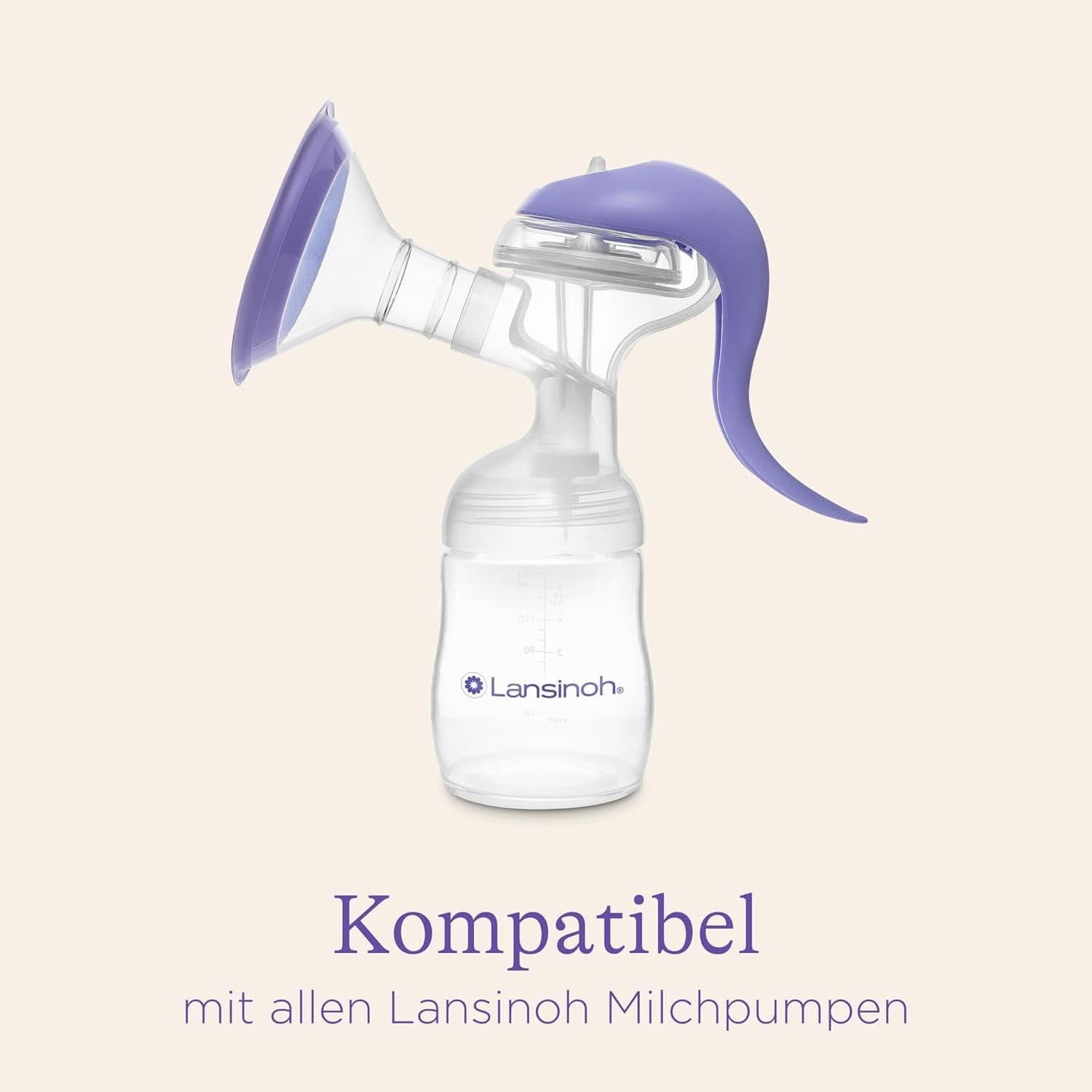 Lansinoh Muttermilchflaschen, 4 X 160 Ml - Zur Sicheren Muttermilch Austellungen - Neues Kompaktes Design Für Verbesserte Stabilität - Mit Stapelbarem Deckel Accessori Alimentazione e Allattamento Bebe Naty Shop