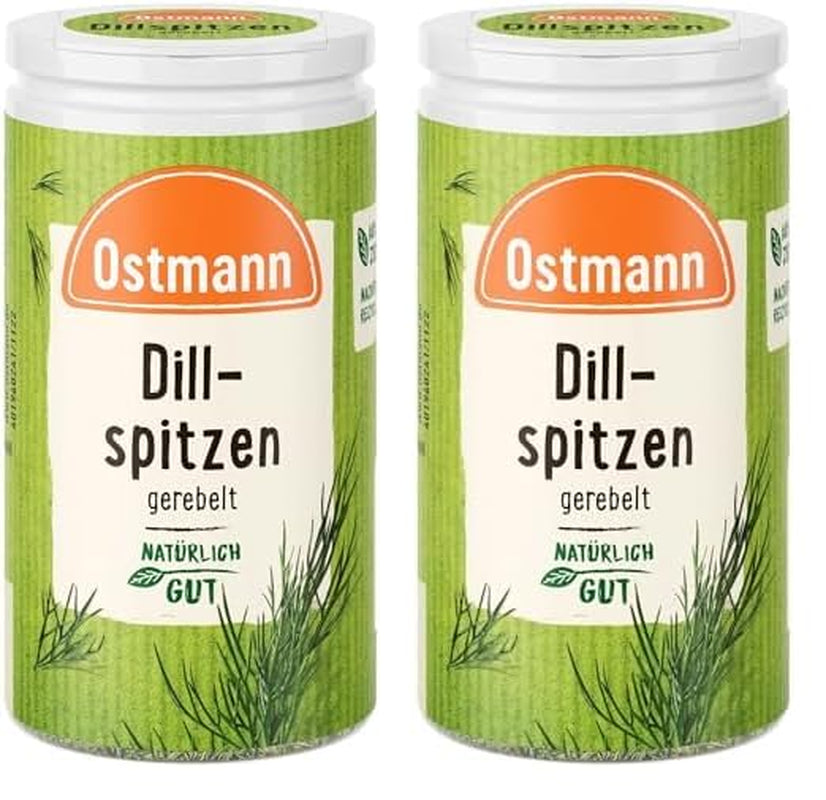 Ostmann Gewürze - Dillspitzen gerebelt | Ideale per insalata di patate, piatti di pesce e salsa alla senape 12,5 g in der Streudose