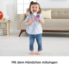 Fisher-Price FBP32 Microfon distractiv de învățare jucărie de învățare pentru litere numere culori și propoziții cu funcție de înregistrare, de la 18 luni vorbitor de germană Jucarii Bebe Naty Shop