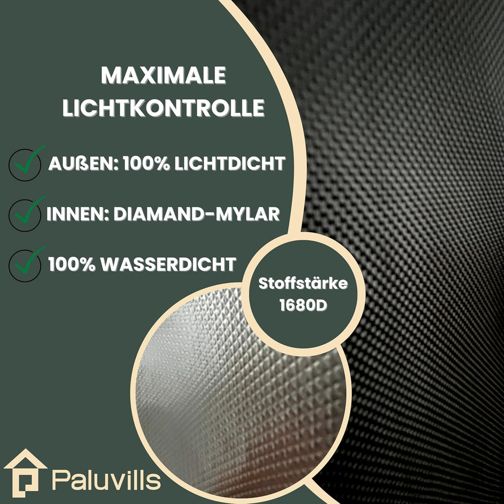 Tenda da coltivazione 40x40x160 cm con sistema di gestione dei cavi, finestra di visualizzazione, struttura in metallo, tessuto 1680D, borsa per accessori per la coltivazione - Scatola da coltivazione per interni - La migliore serra per la propagazione delle piante