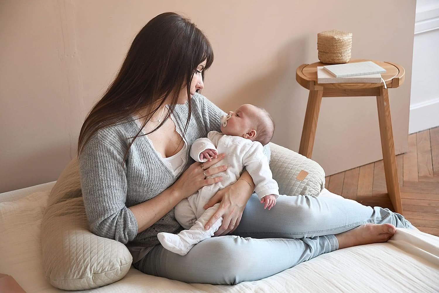 Red Castle - Cuscino Gravidanza e Allattamento Multifunzione - Ideale per la nanna e l'allattamento - Cotone - 170 cm Accessori Pappa e Allattamento Naty Shop