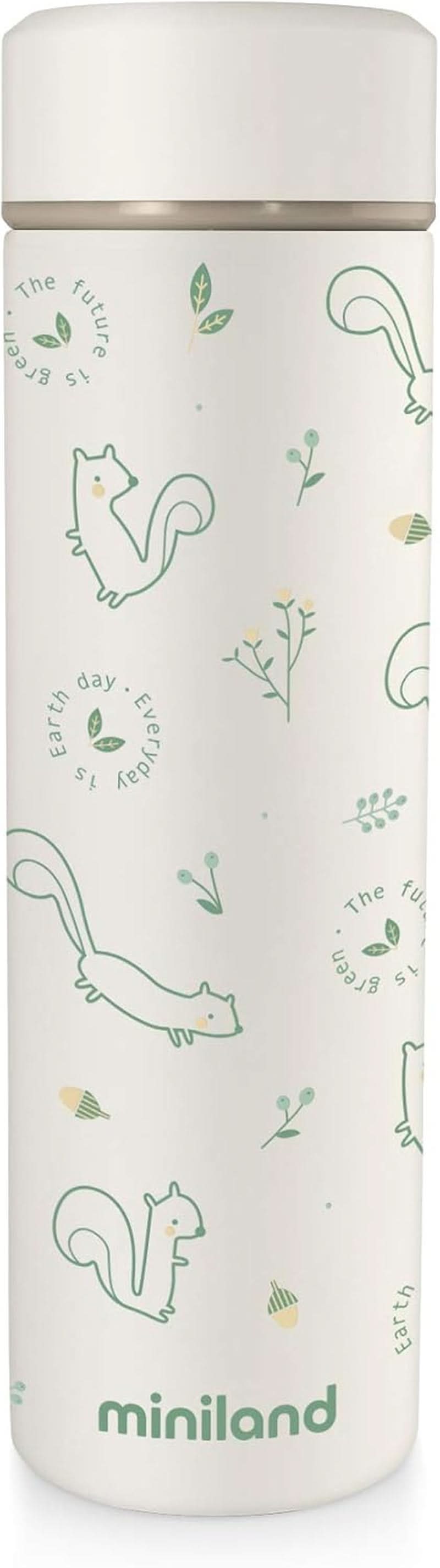Miniland NATUR THERMOS BUNNY - thermos per pappa 450 ml, multicolore Accessori Alimentazione e Allattamento Baby Naty Shop Single Verde Natur Thermos Chip