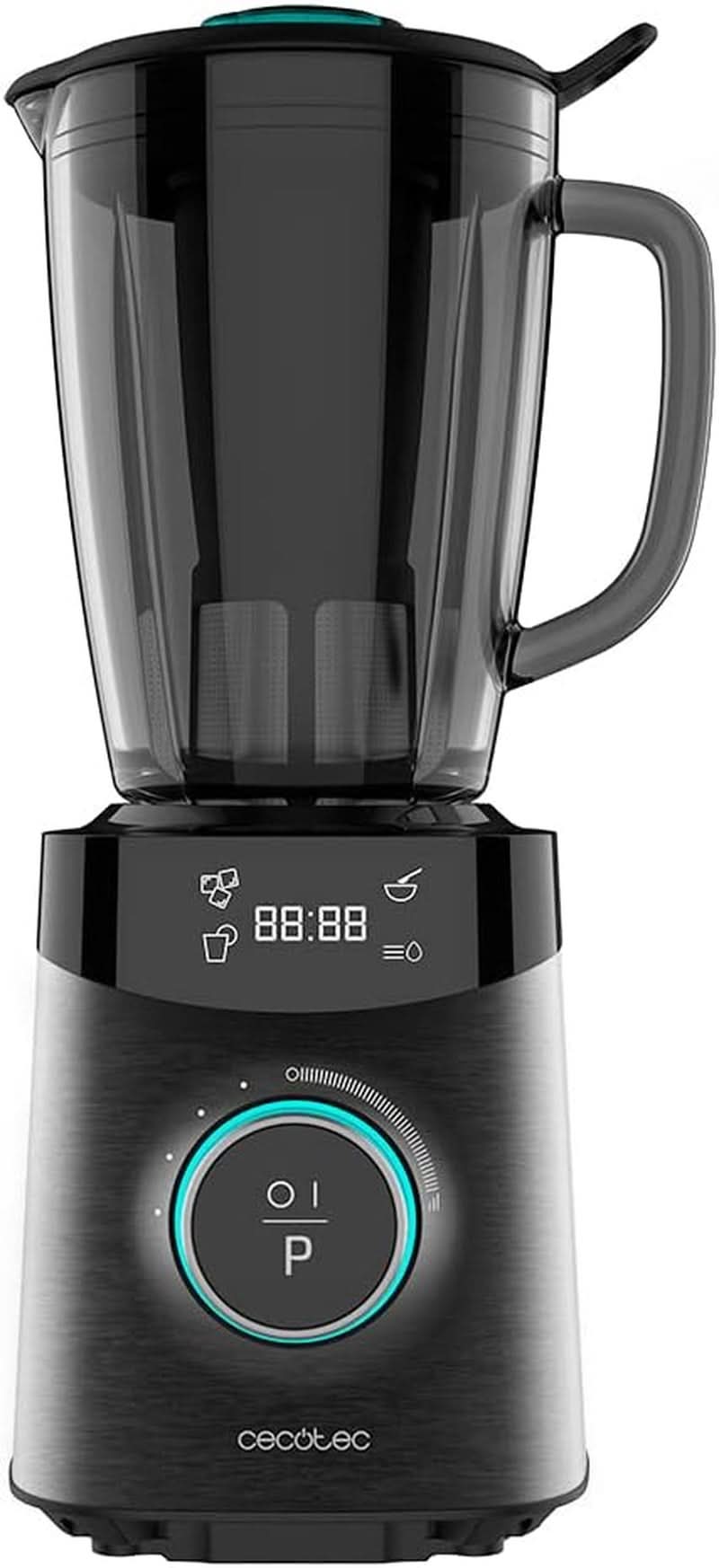 Cecotec Standmixer Power Black Titanium 2200MAX Smooth, 2200 W Maximale Leistung, 6 Klingen Aus Edelstahl, Ice-Crush-Funktion, Turbo- Und Smoothie-Funktion, Autoclean-Funktion Bucatarie Naty Shop Schwarz 2500 W | 1,8 L + Autoclean