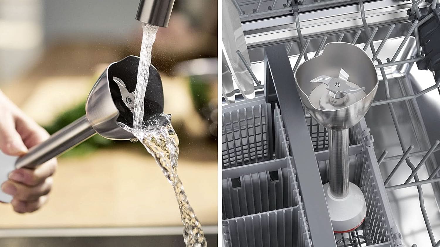 , Mixer Stab, Ergomaster Series 4, Motore da 800 Watt, Regolatore di velocità, Quattroblade Cucina Naty Shop