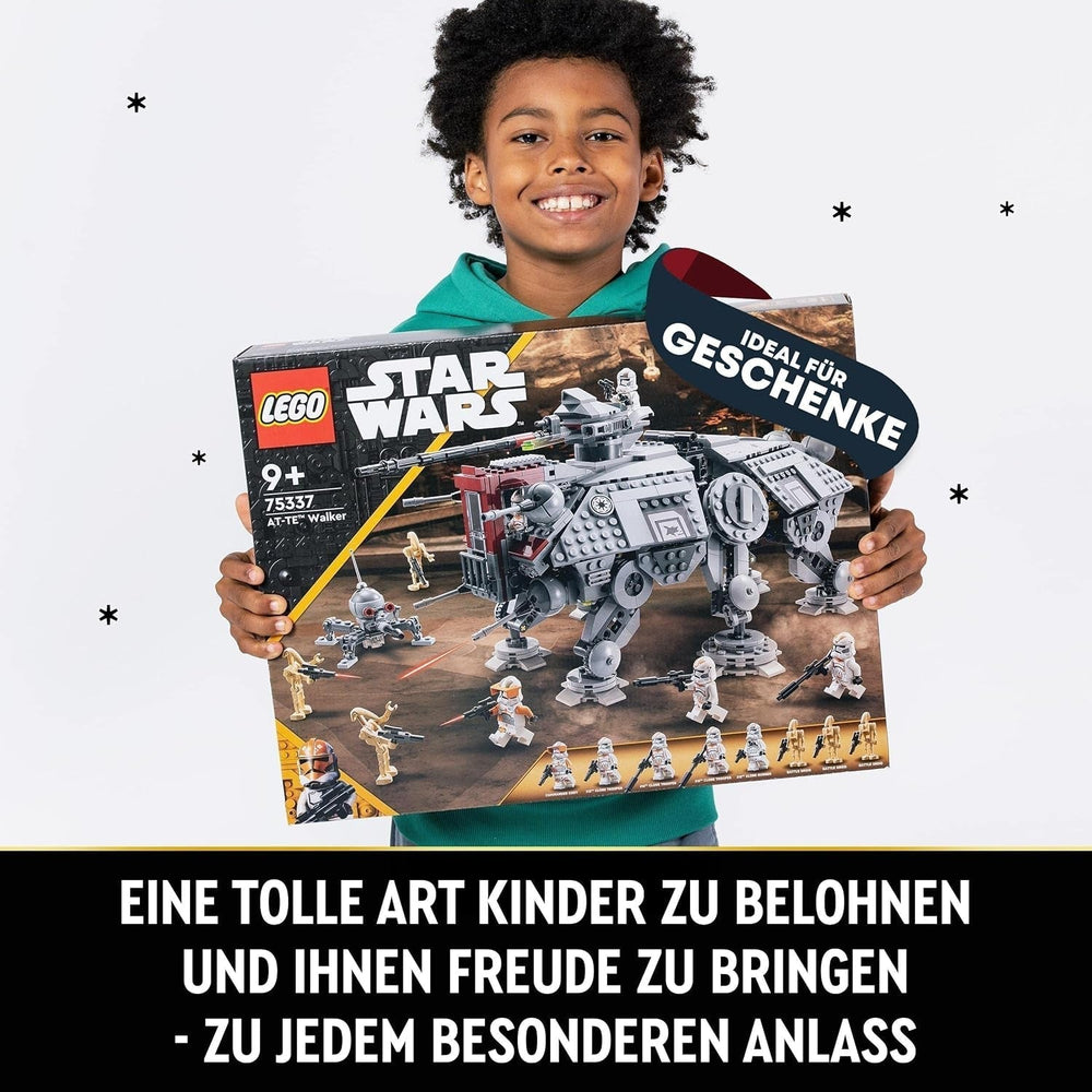 LEGO Star Wars At-Te Walker Modello giocattolo mobile Set di minifigure che include 3 Clone Trooper, droidi da battaglia e Droide ragno nano 75337 Set di costruzione Acquista il negozio LEGO